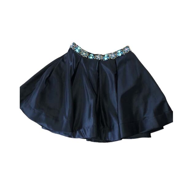 NWT JOVANI JVN JVN45577 cocktail homecoming 2 piece bedazzled short skirt size 6 - Picture 7 of 11